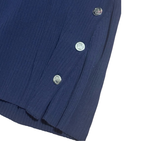 MAJE Rosea studded stretch-knit mini dress in Marine - Picture 10 of 13